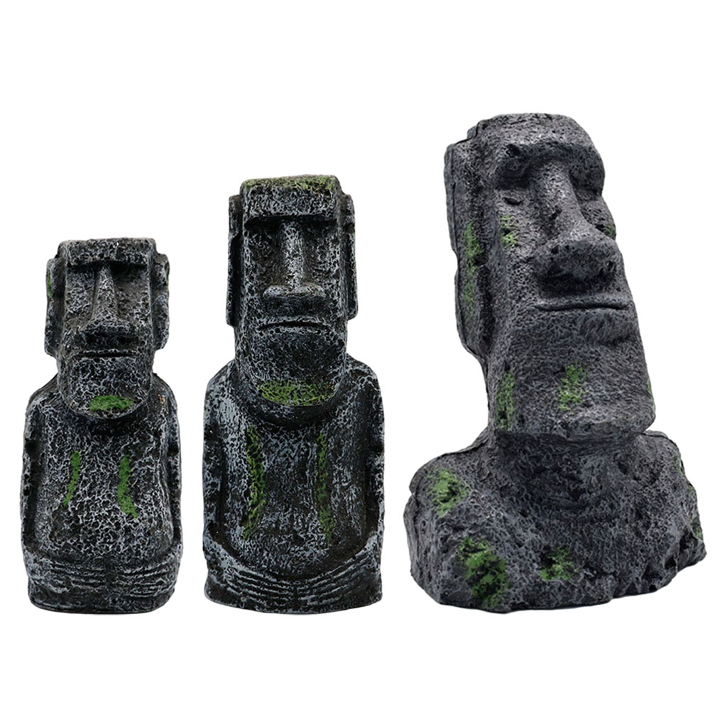 Aquaponics Fish Tank - Aquário moai estátuas ilha de páscoa