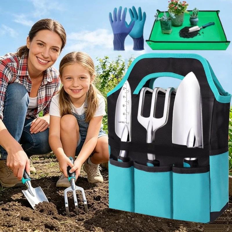 Spade Digging Fork - Conjunto de 7 Ferramentas Manuais para