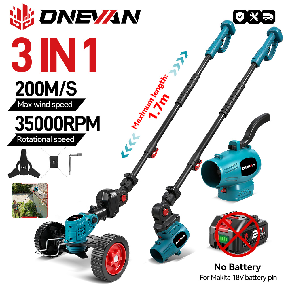 Gardening Tools Battery Powered - Cortador de Grama Elétrico ONEVAN 3