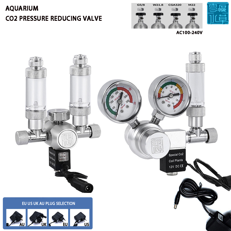 Aquaponics Fish Tank - Regulador de CO2 para Aquário, Válvula