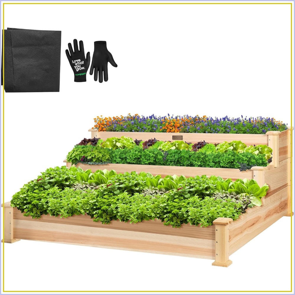 Gardening Tools Images - Canteiro Elevado de 3 Níveis para