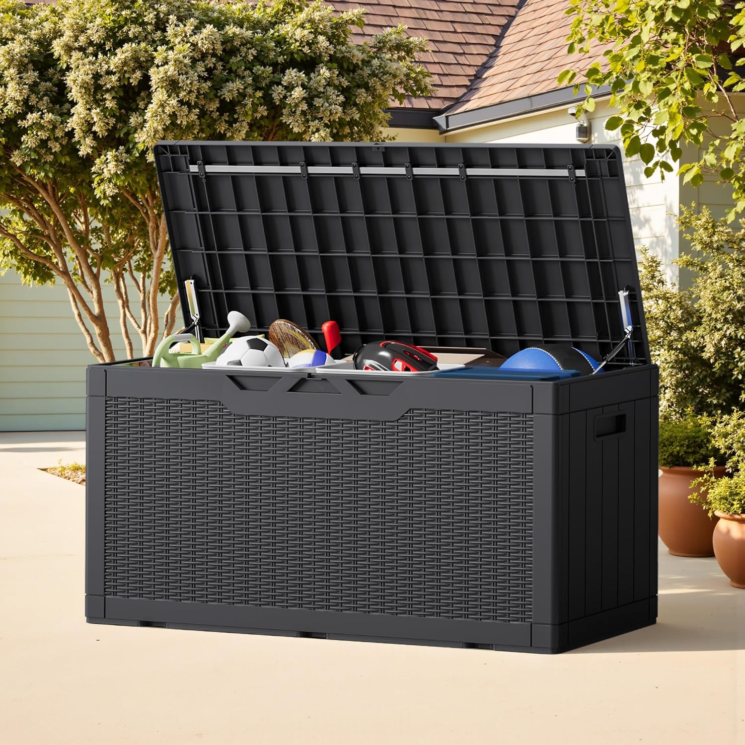 Caixa de Armazenamento Externa - Gardening Tools Images avaliação e preço