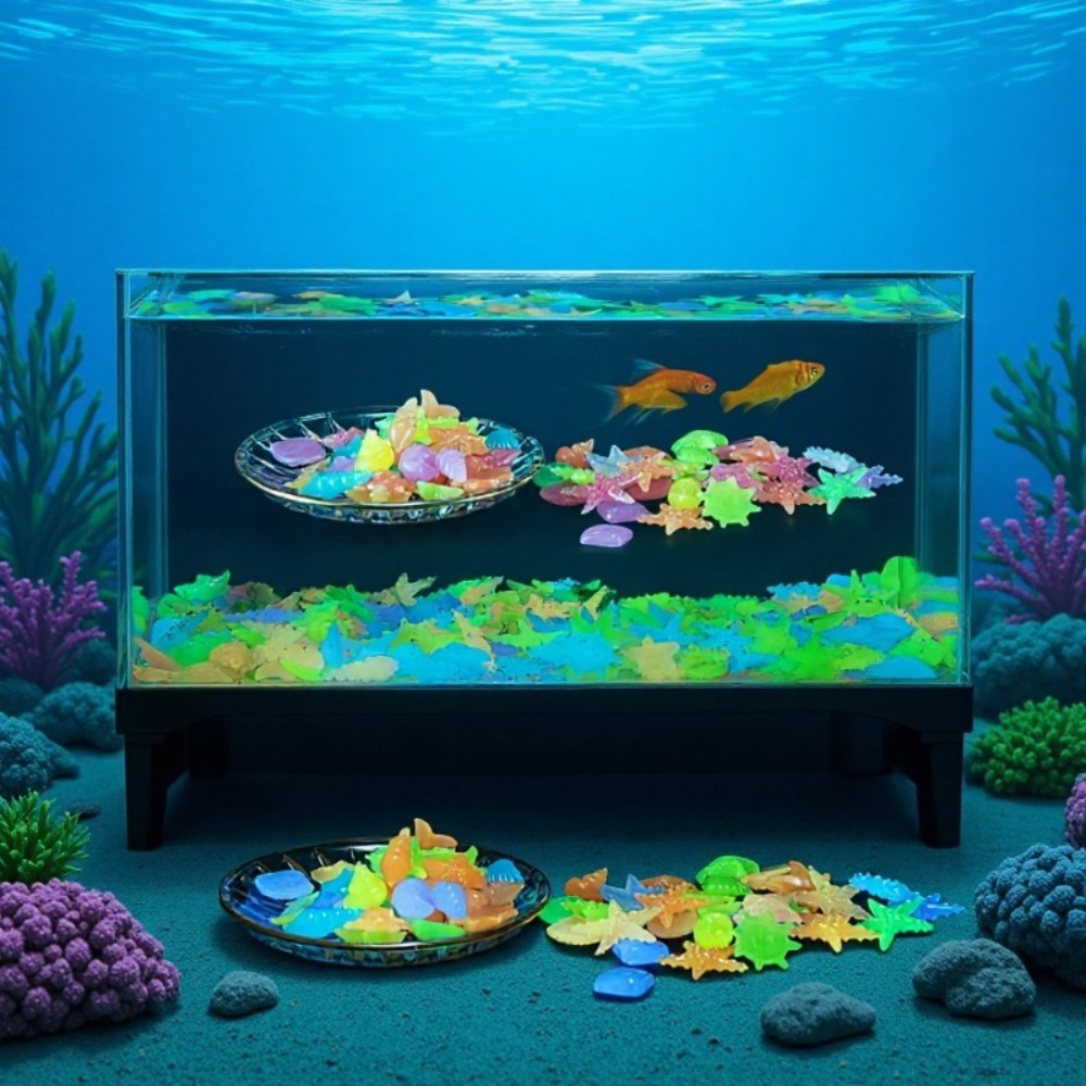 Pedras oceânicas luminosas, co - Aquaponics Fish Tank avaliação e preço