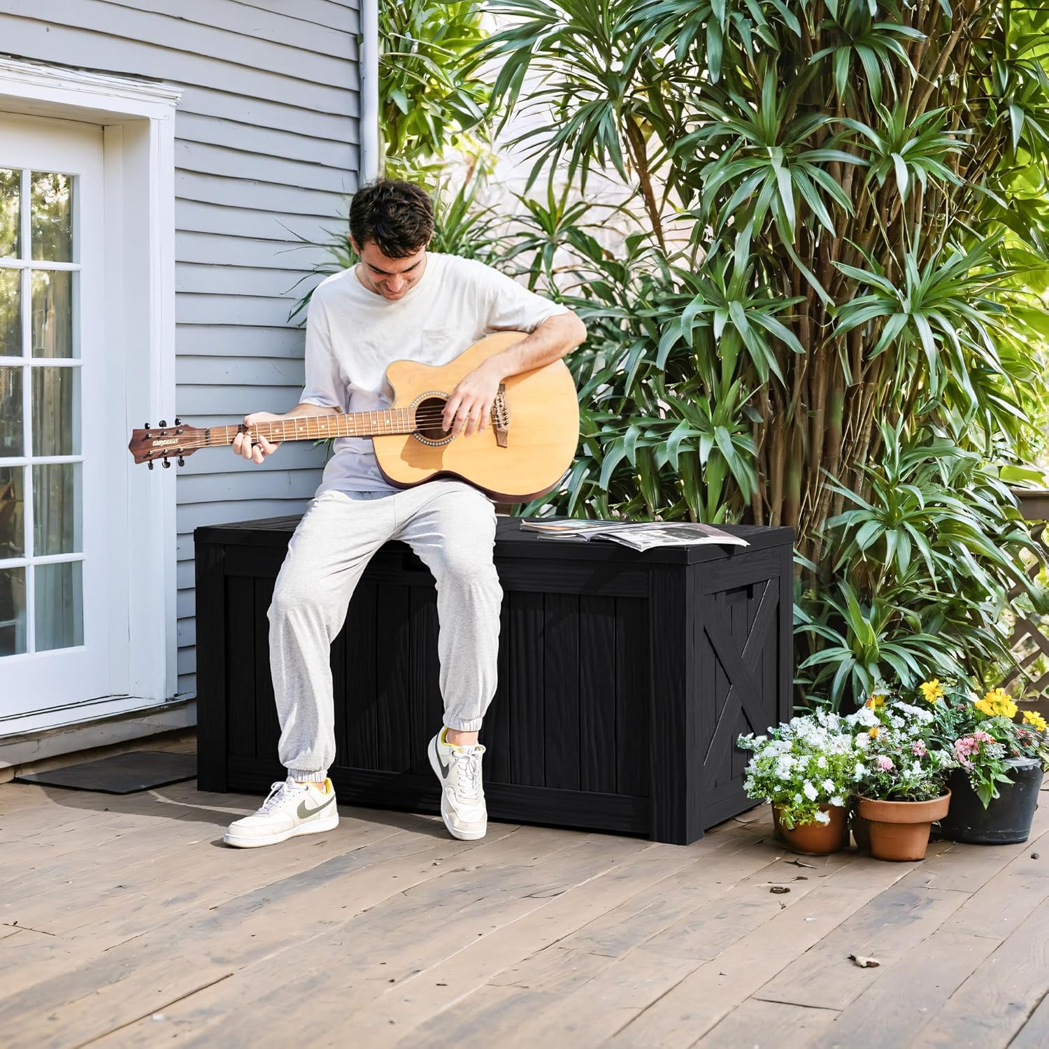 Caixa de Armazenamento de 120  - Gardening Tools Images avaliação e preço