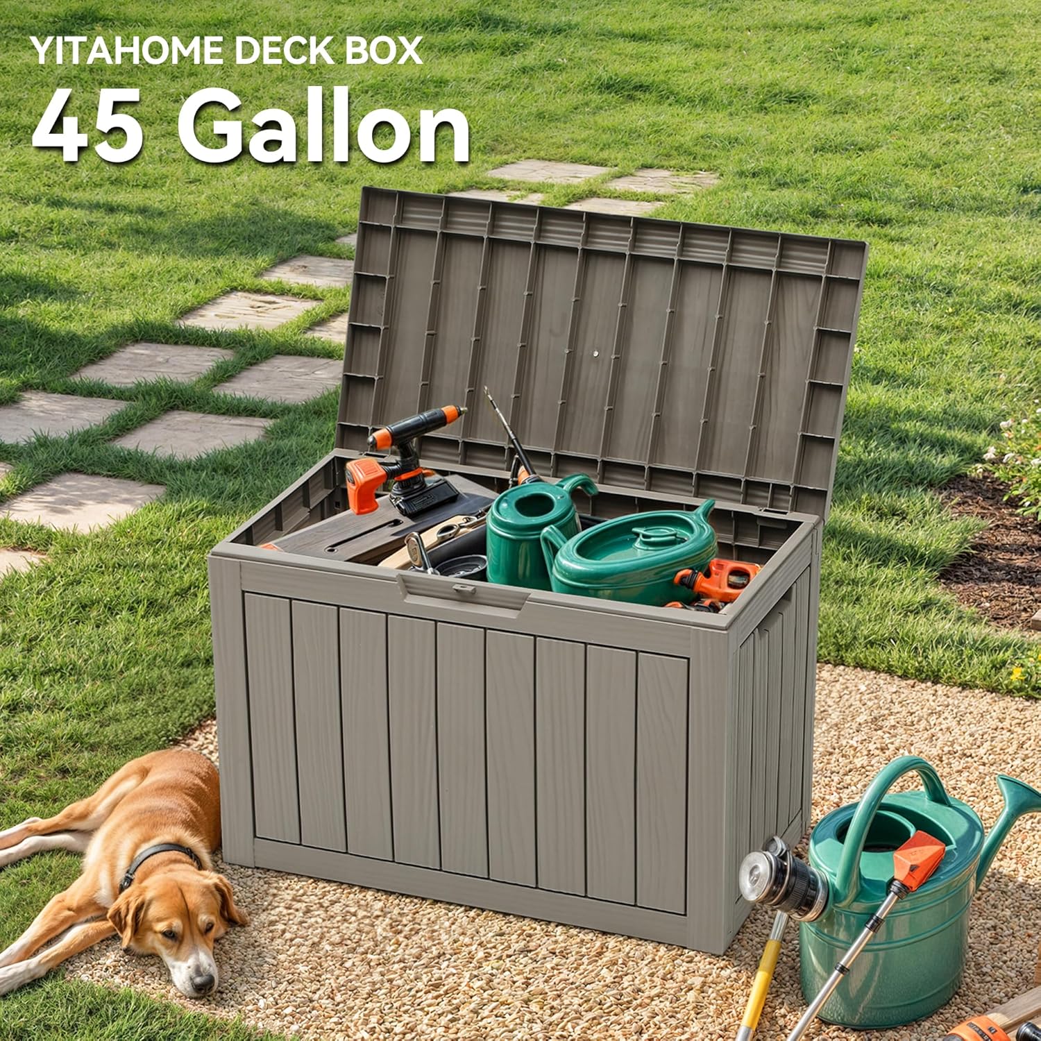 Caixa de Armazenamento de 45 G - Gardening Tools Images avaliação e preço