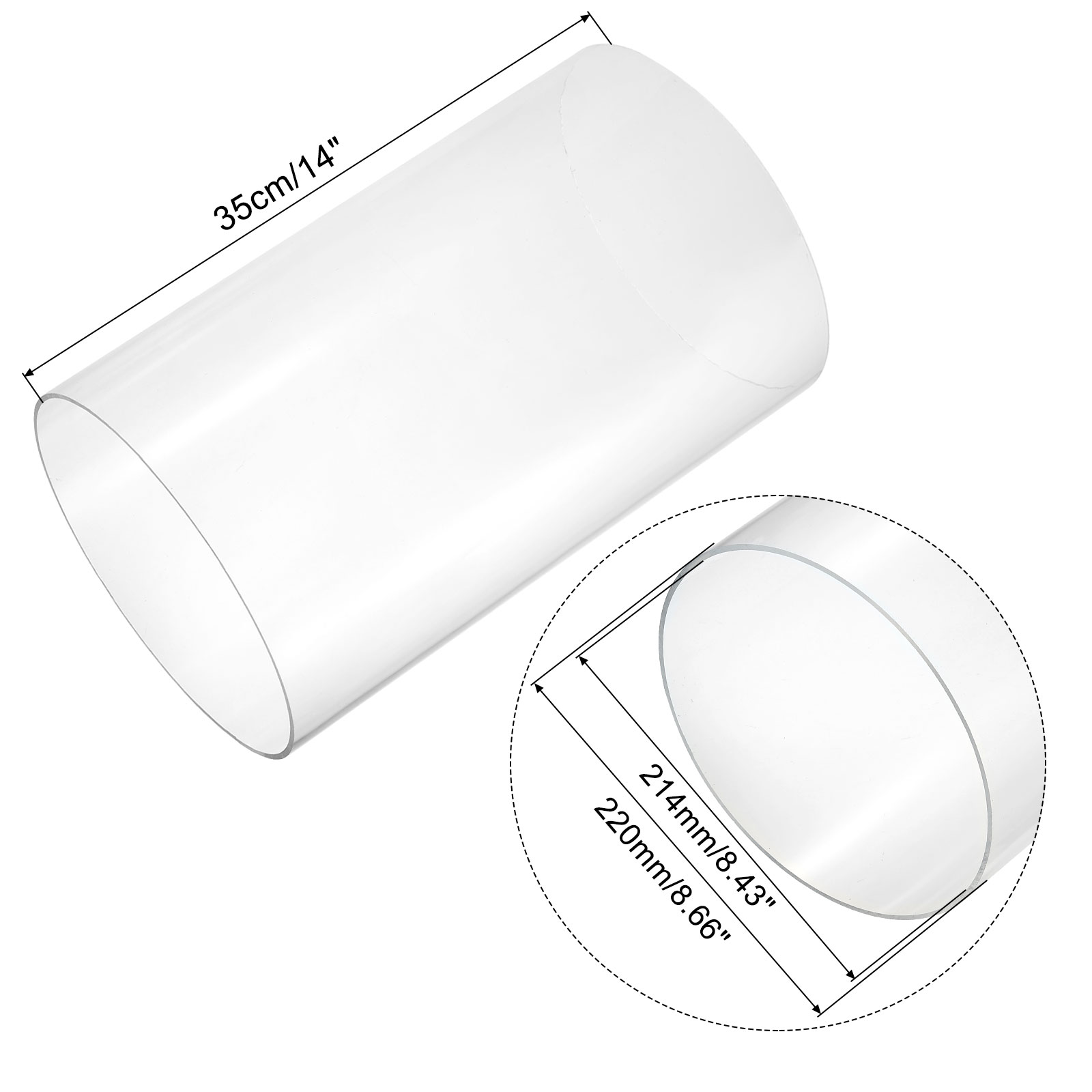 Tubo acrílico transparente par - Aquaponics Fish Tank avaliação e preço