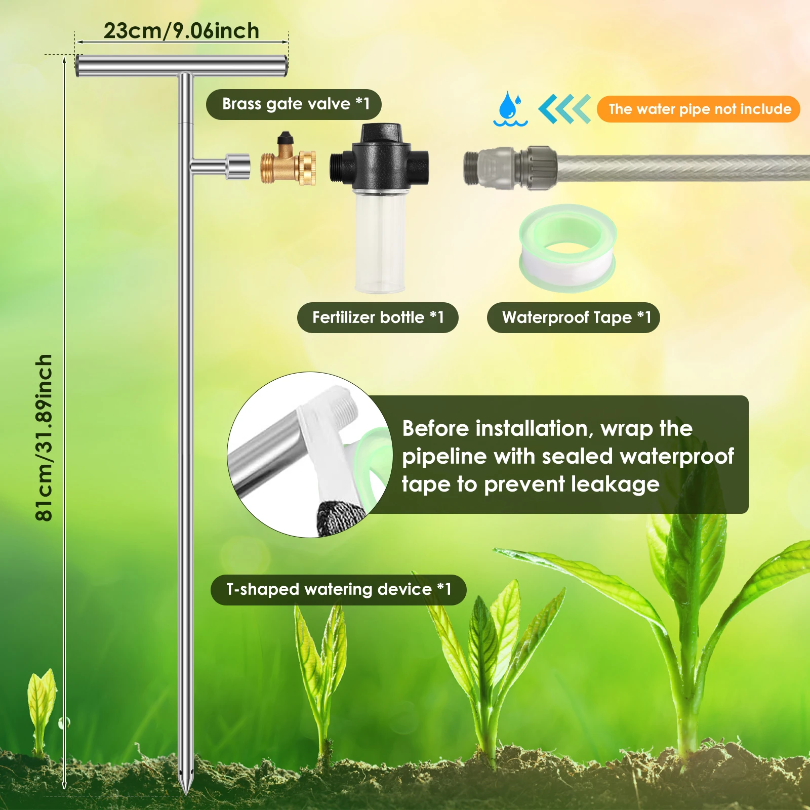 Ferramenta de Irrigação de Raí - Root Watering Spike avaliação e preço