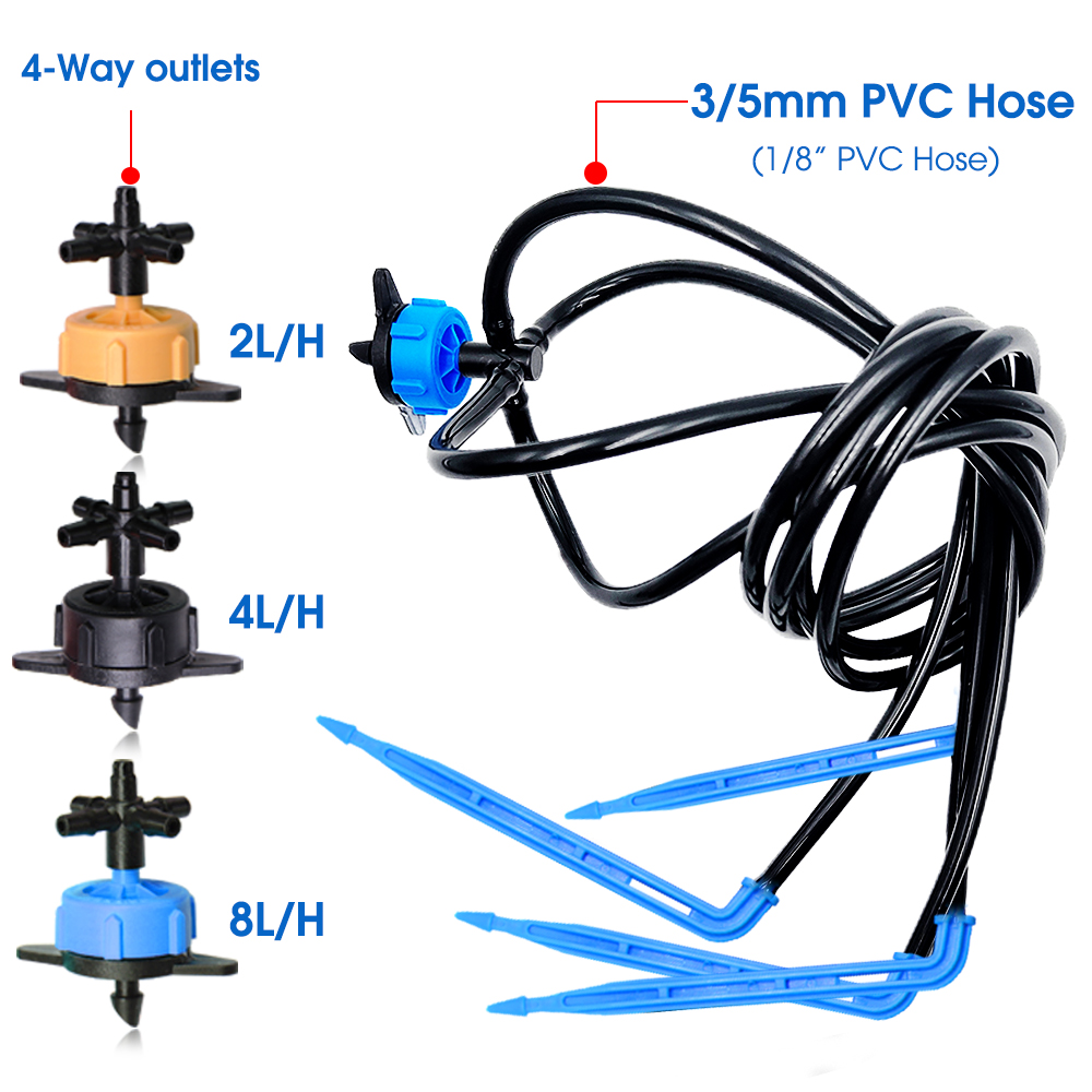 10 conjunto 2/4/8l/h conjunto  - Root Watering Spike avaliação e preço