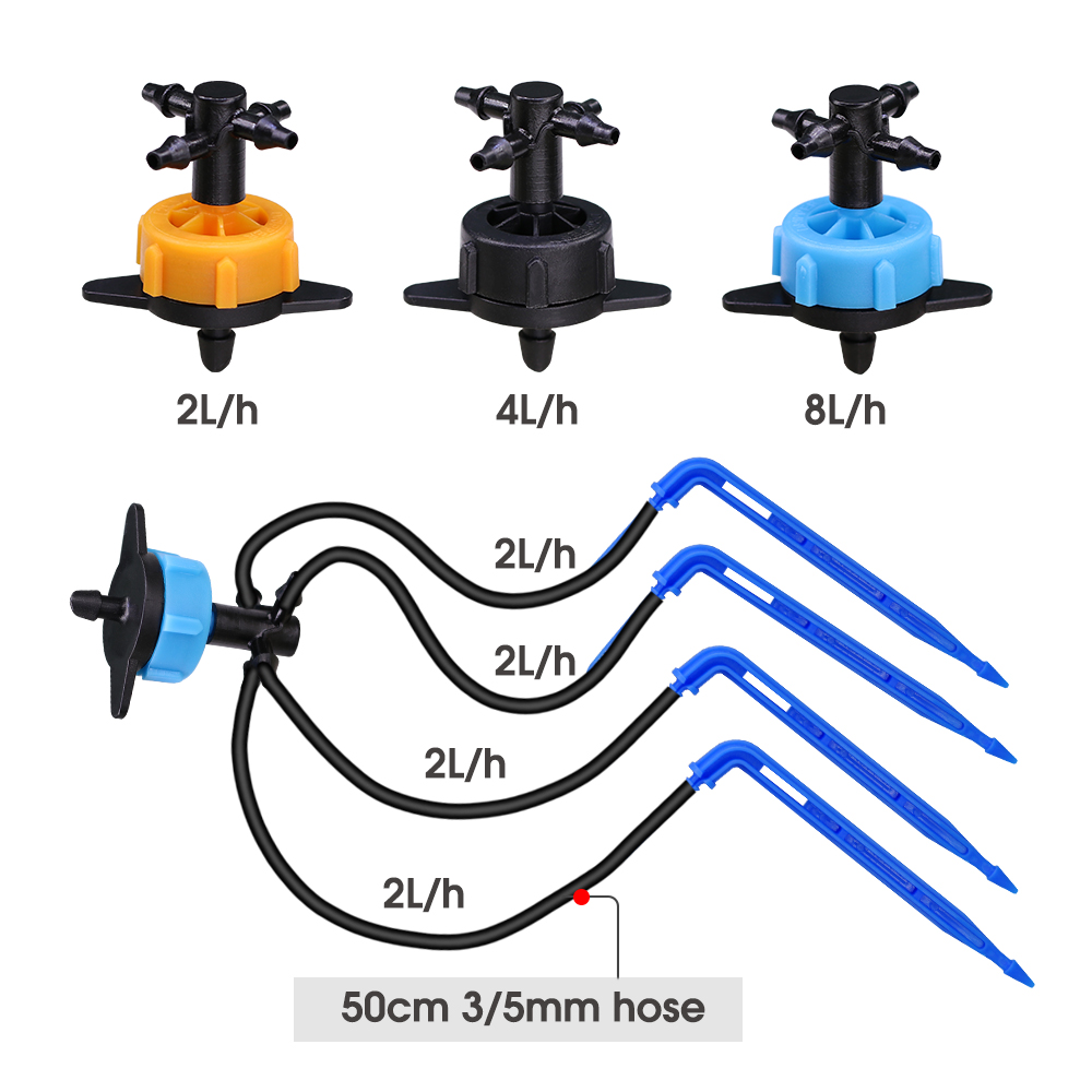 10 conjunto 2/4/8l/h conjunto  - Root Watering Spike avaliação e preço