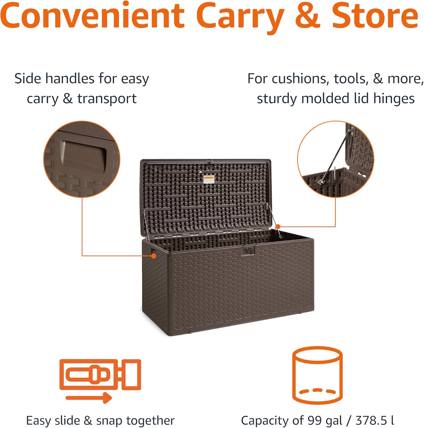 Caixa de Armazenamento Externa - Gardening Tools Images avaliação e preço